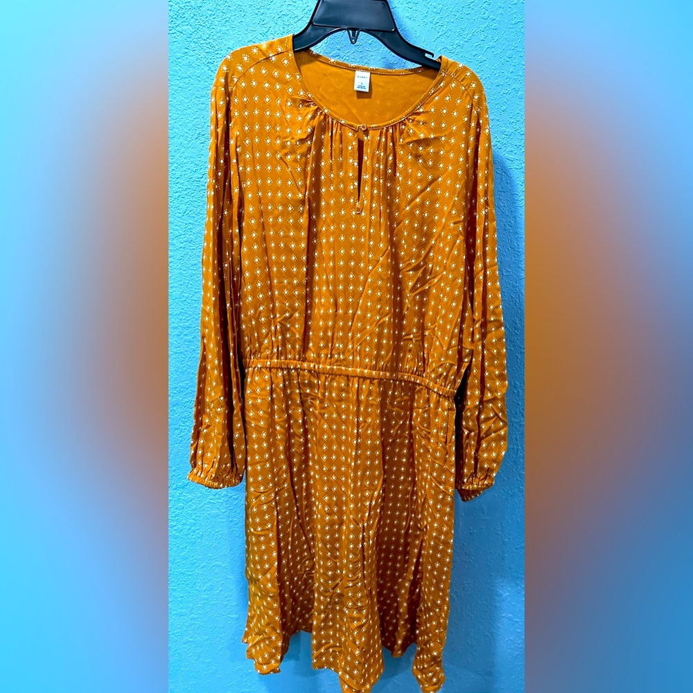 OLD NAVY SIZE LARGE MUSTARD DRESS